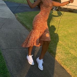 Satin Midi Mermaid Dress